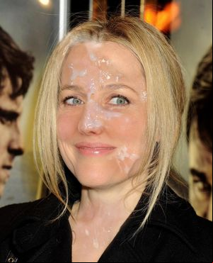 Gillian Anderson-Blowjob,Facials -